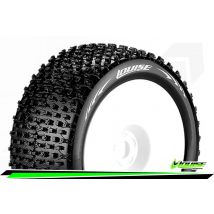Louise RC Pneus T-Pirate Soft + Jantes blanches 1/2 Offset (x2) LR-T3134SWH