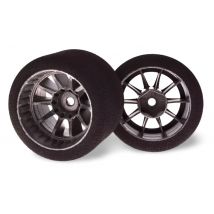 Matrix Pneus caoutchouc Mousse + Jantes Arrière Formule 1 1/10 (x2) 32 Shore