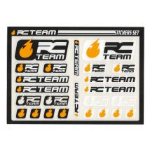 Planche de Stickers Logo RC Team 210x150