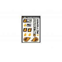 Planche de Stickers Logo RC Team 70x100