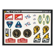 Planche de Stickers Logo RC Team Racing 210x150