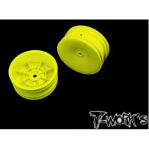 T-Work's Jantes Avant 2wd 2.2" 12mm Jaunes (x2) TE-218-AY