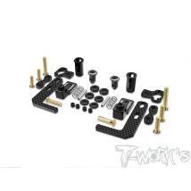 T-Work's Kit Fixation Batterie Rapide Xray X4 TE-257-X4