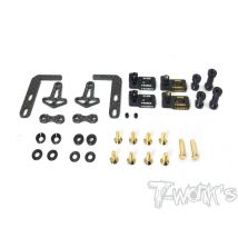 T-Work's Support de Batterie Carbone Xray T4 TE-212-T4