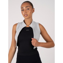 Zip-up Performance Sports Bra | Grey