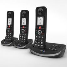 BT Advanced Cordless Phone with Answer Machine, Trio Handset