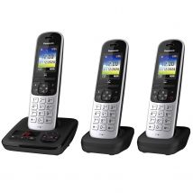 Panasonic KX-TGH723ES Digital Cordless Telephone with Automated Call Block, Enhanced Volume and Answering Machine