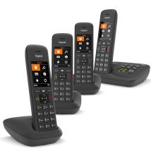Gigaset Premium C575A Cordless Phone, Quad Handset with Answer Machine