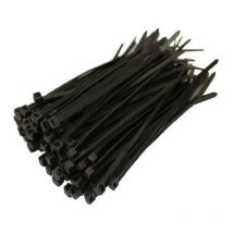 20cm Black Cable Ties 3.5mm - 100 Pack