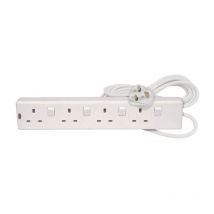 4 Way 2 Metre Individually Switched Extension Socket
