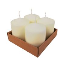 4 Pack 8cm Pillar Candle