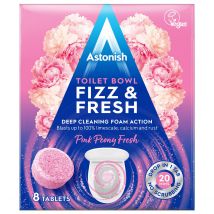 Astonish Toilet Bowl Cleaner Fizz Fresh Pink Peony - 8 Tablets