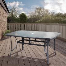 Hartwell Garden Table Steel Rectangular by Croft - 150cm
