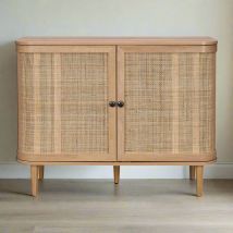 Stockholm Sideboard Beige 2 Doors 4 Shelves
