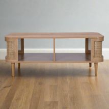 Stockholm Coffee Table Beige 2 Shelves