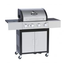 Mercury Gas BBQ 4 Burner Steel & Enamel 130cm by Outback