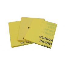 Yellow Medium Clinical Waste Sack 20 litres x 50