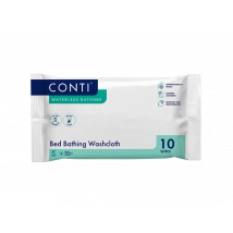 Conti® Bed Bathing Washcloth Fragrance Free 10 Cloths