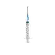2ml/cc syringe with blue 23 gauge x 20