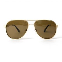 Fento Nomad Gold Recycled Steel Aviator Sustainable Sunglasses