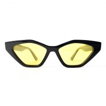 Fento Ultra Black Modern Sustainable Acetate Polarised Sunglasses