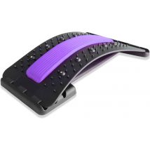 Backstretcher Massage Apparaat met Zachte Pads - paars