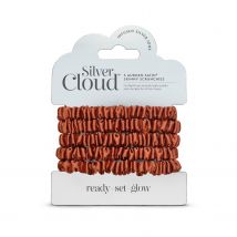 Silver Cloud Skinny Scrunchie  Auburn 5-Pack