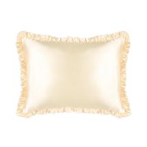 Silver Cloud Satin Frilly Pillowcase - Buttercup Collection