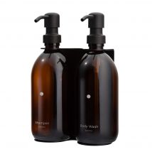 Shampoo & Body Wash - Mounted Two-Bottle Shower Dispenser Set