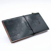 Handmade Leather Journal - If a Story is in You - Green (80 pages) - Per case: 1 Piece