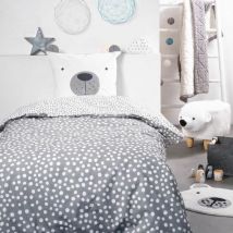 Parure de couette TODAY Funny 2.6 Gris Lit simple 140 x 200 cm