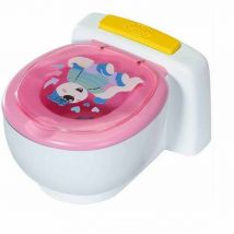 Accessoires de poupées zapf de création de bain poo-pootoilet avec son (43 cm)