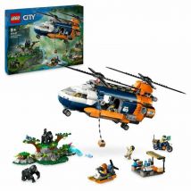 Ensemble de construction Lego 60437 Jungle Explorer Helicopter Base Camp Multicolour