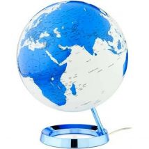 Globe avec une atmosphère légère claire et couleur plastique bleu Ø 30 cm