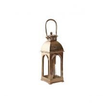 Lanterne Home ESPRIT Doré Aluminium Verre Vintage 17 x 17 x 59 cm