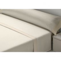 Jeu de draps D'Or CEBRA Beige Lit ½ persones Franela