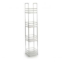 Etagère de salle de bains Berilo W4870 Transparent Argenté