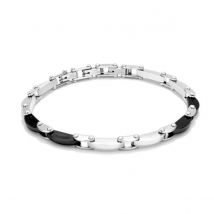 Bracelet pour hommes Radiant Rh000003 Black Silver
