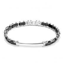 Bracelet pour hommes Radiant Rh000005 Black Silver