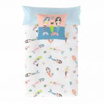 Housse de Couette Naturals Mermaids Lit 1 persone 180 x 220 cm