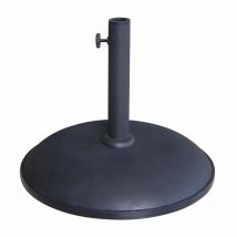 Marbueno Base Parasol Rond 45x36 cm 20KG Noir Jardin, Piscine et Terrasse 10450