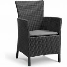 Chaise de jardin Allibert by KETER 215526 Gris 62 x 60 x 89 cm