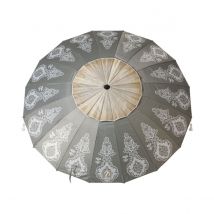 Parasol de plage Gris Ø 240 cm SPF50+ Boho