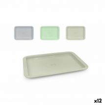 Plateau de petit déjeuner Quttin Métal 48 x 33,5 x 1,8 cm (12 Unités)