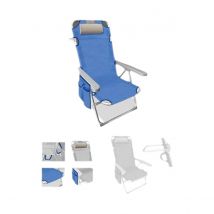 Chaise de Plage Bleu Gris