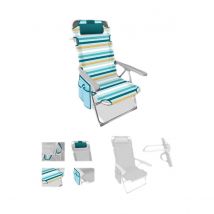 Chaise de Plage Jaune Vert