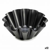 Moule à flan Kinvara 83009 Gris foncé Acier 23 x 8,2 x 23 cm (12 Unités)