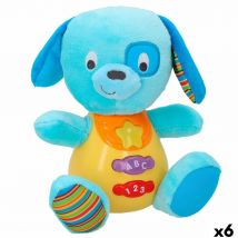Jouet souple avec sons Winfun Dog 15,5 x 16,5 x 11,5 cm (6 unités)