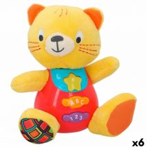 Jouet souple avec des sons Winfun Cat 16 x 17,5 x 10,5 cm (6 unités)