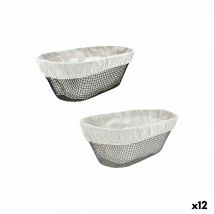 Corbeille à Pain Métal Oblongue 28 x 15 x 10 cm (12 Unités)